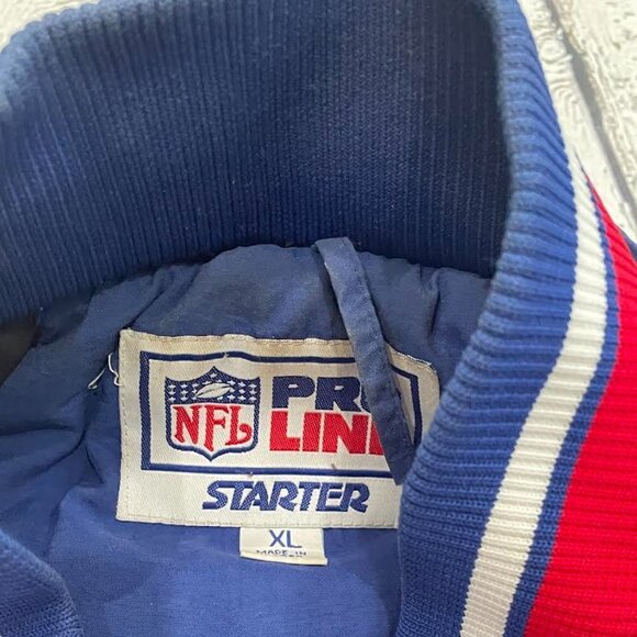 Vintage NFL Football New York Giants Starter Zip Up NFL Football Jacket - Picture 9 of 9